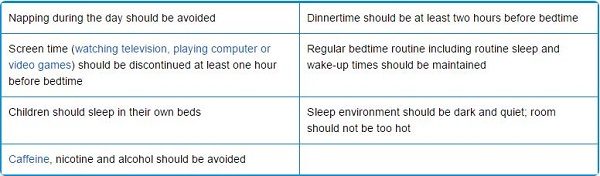 Click to enlarge sleep rules