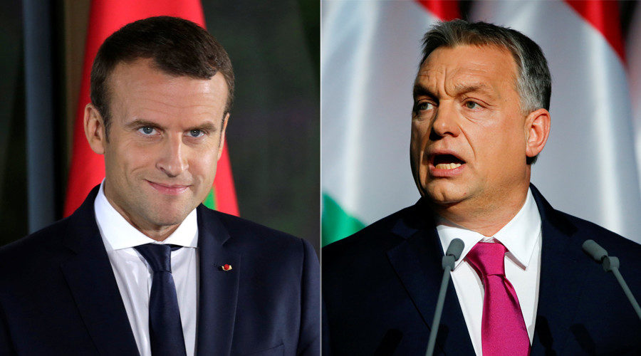 Emmanuel Macron and Viktor Orban