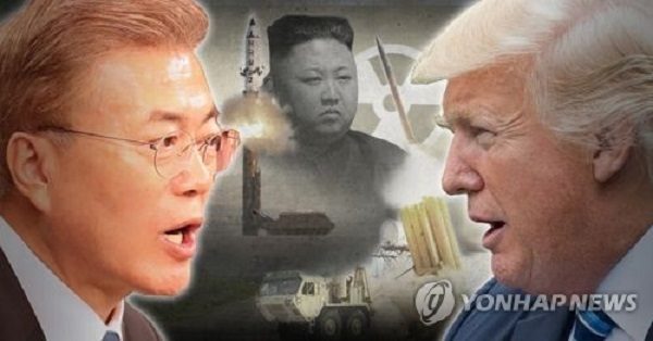 Moon Jae-in, Kim Young-in and Donald Trump