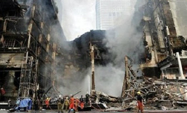 Click to enlarge Bombed Thailand hospital