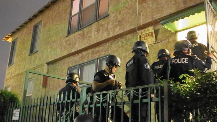 Click to enlarge police raid