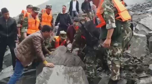 China landslide