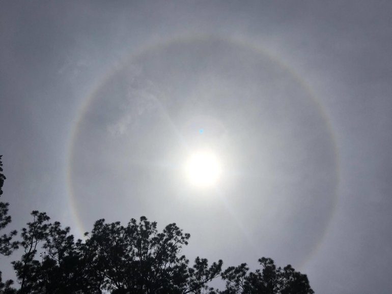 Click to enlarge Sun halo in Sandston, VA