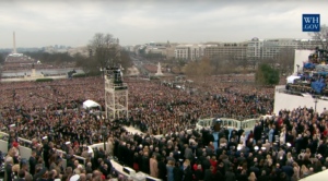 Click to enlarge The crowd at President Trump’s inauguration on Jan. 20, 2017