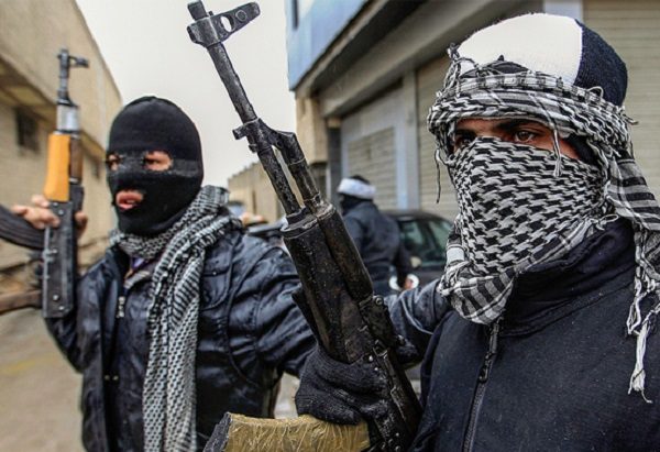 Click to enlarge Free Syrian Army fighters in Saqba, a suburb of Damascus