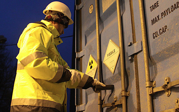 yellow jacket nuclear container