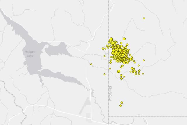 Yellowstone earthquake swarm