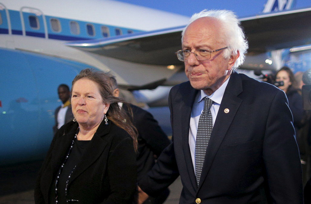 Click to enlarge Sen. Bernie Sanders, Jane Sanders