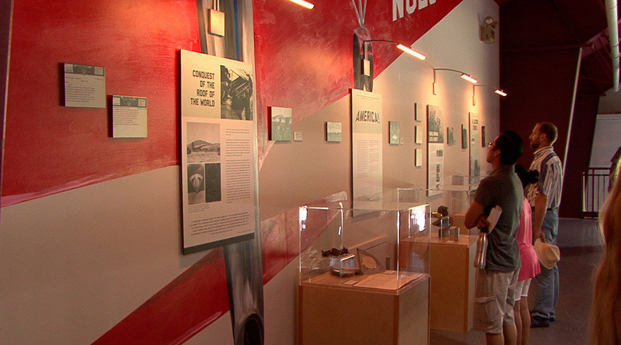 1937 flight exhibit at the Pearson Air Museum 