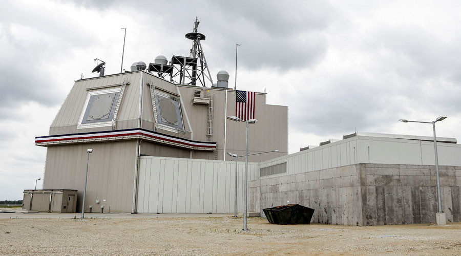 The deckhouse of the Aegis Ashore Missile Defense System (AAMDS) at Deveselu air base, Romania