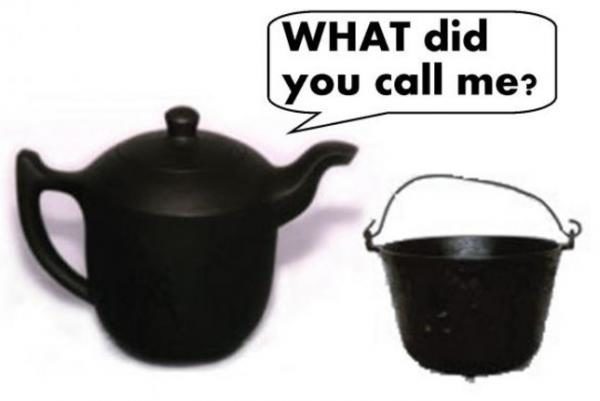 pot kettle black hillary
