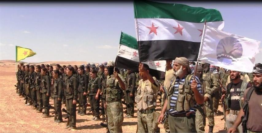 Click to enlarge FSA and YPG forces