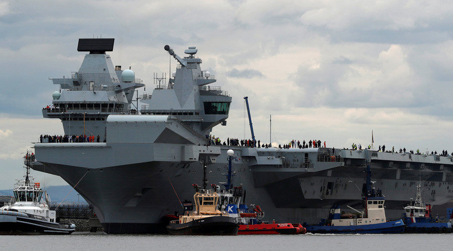 British aircraft carrier HMS Queen Elizabeth