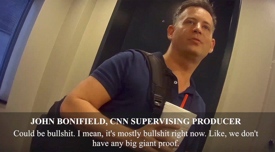 John Bonifield CNN Producer Russia fake news Project Veritas