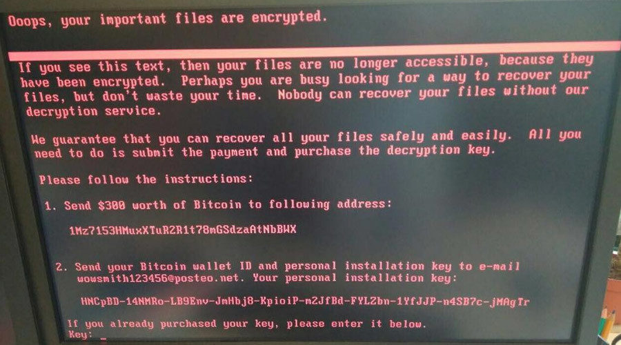’Petya’ ransomware attack