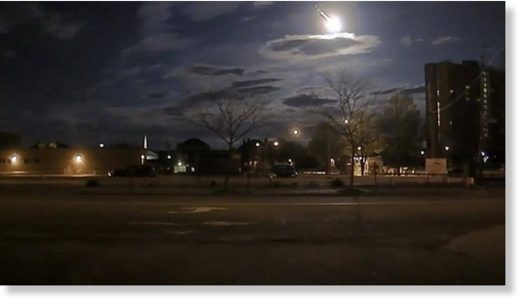 This fireball was photographed over the sky of Portland, in the United States, in May 2016.