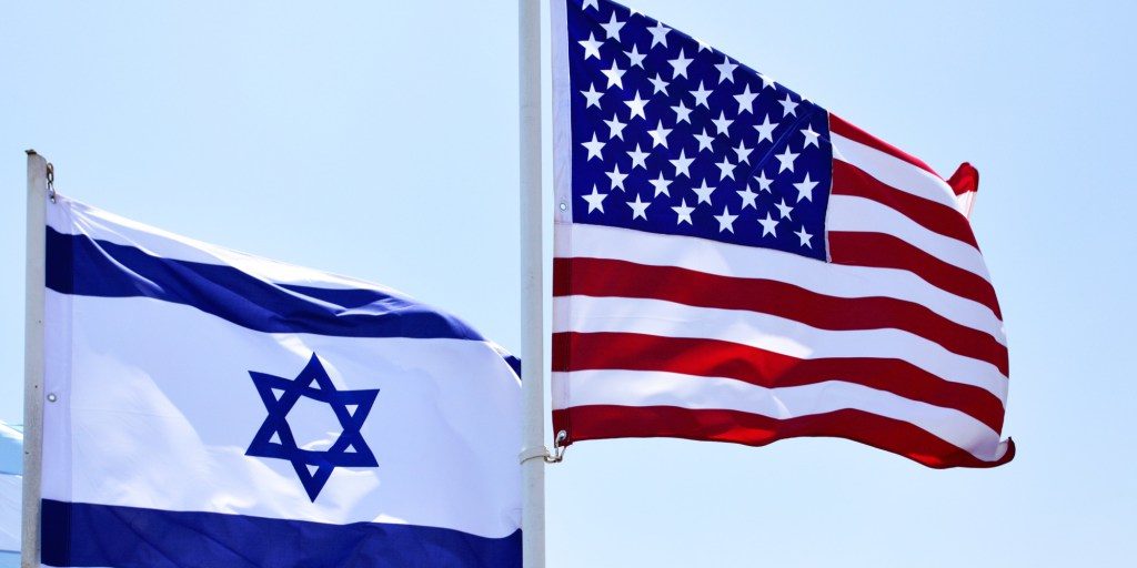 Israel-US flags