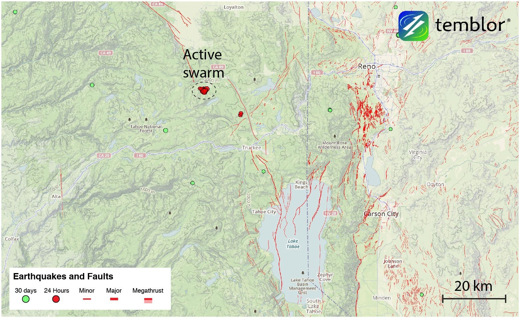 reno earthquake map 6 2017