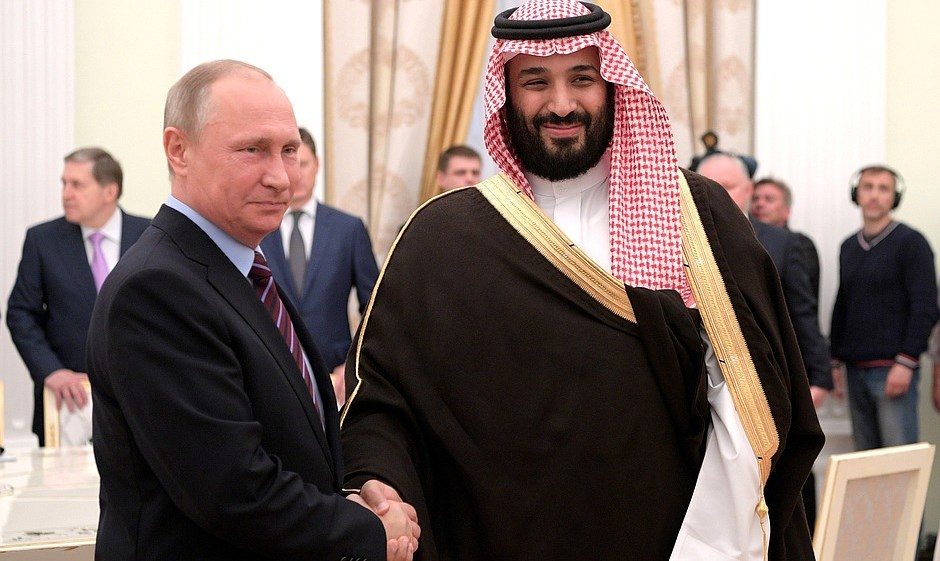 Putin and Prince Mohammed bin Salman