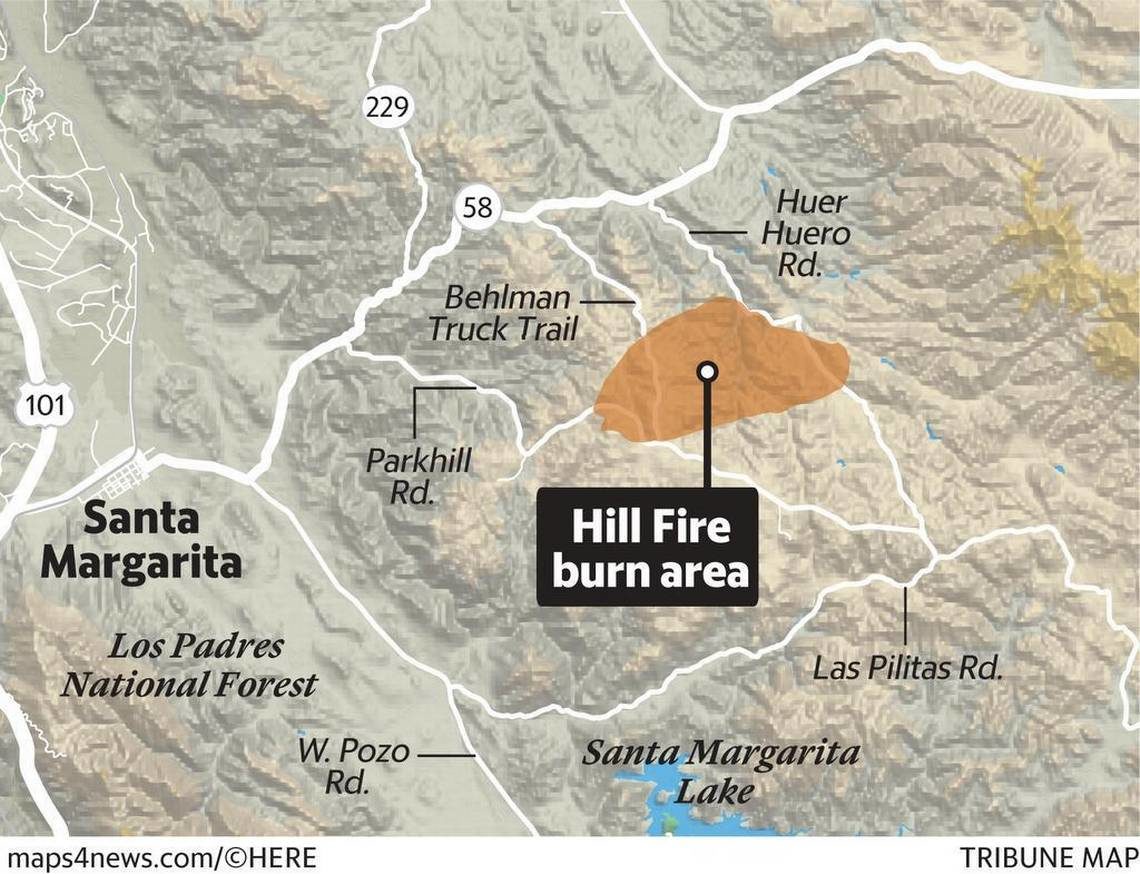 Hill Fire CA 6 2017