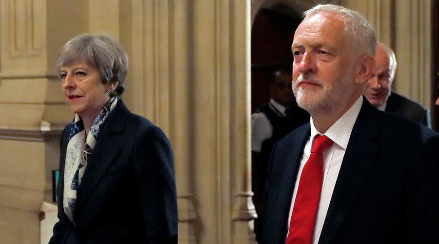 Click to enlarge Theresa May Jeremy Corbyn