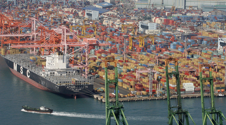 South Korean shipping port