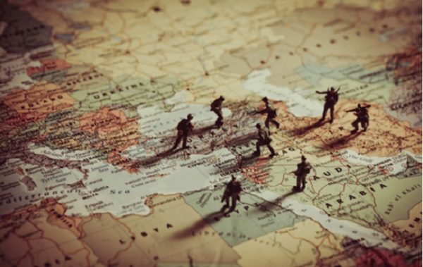 Click to enlarge Concept of military aggression in Middle East