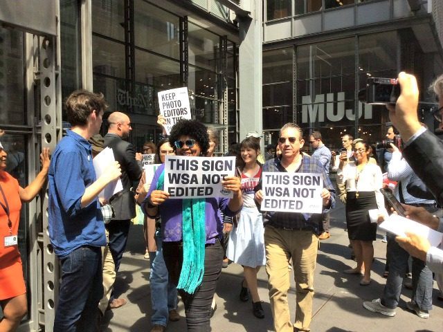 New york time reporters protest