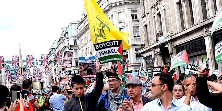 Click to enlarge Boycott parade