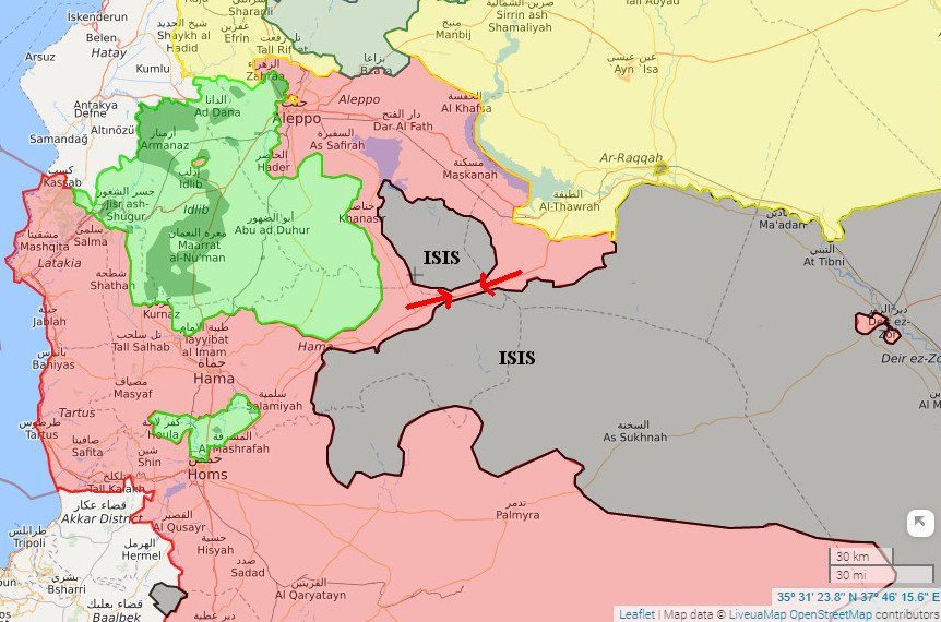 Syria battle map