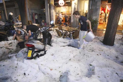 Girona hailstorm