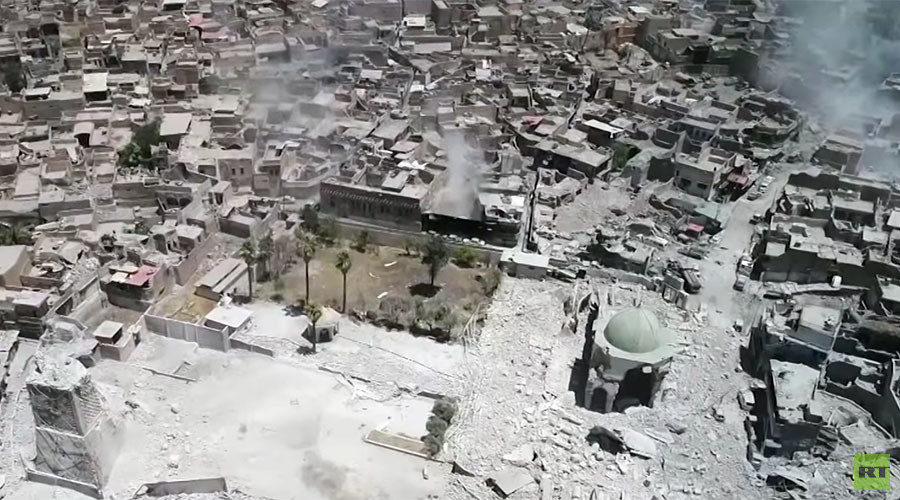 Click to enlarge Mosul iraq old city destruction