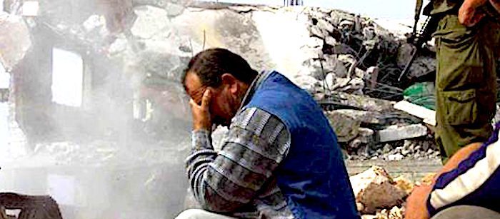 Click to enlarge Palestinian demolish