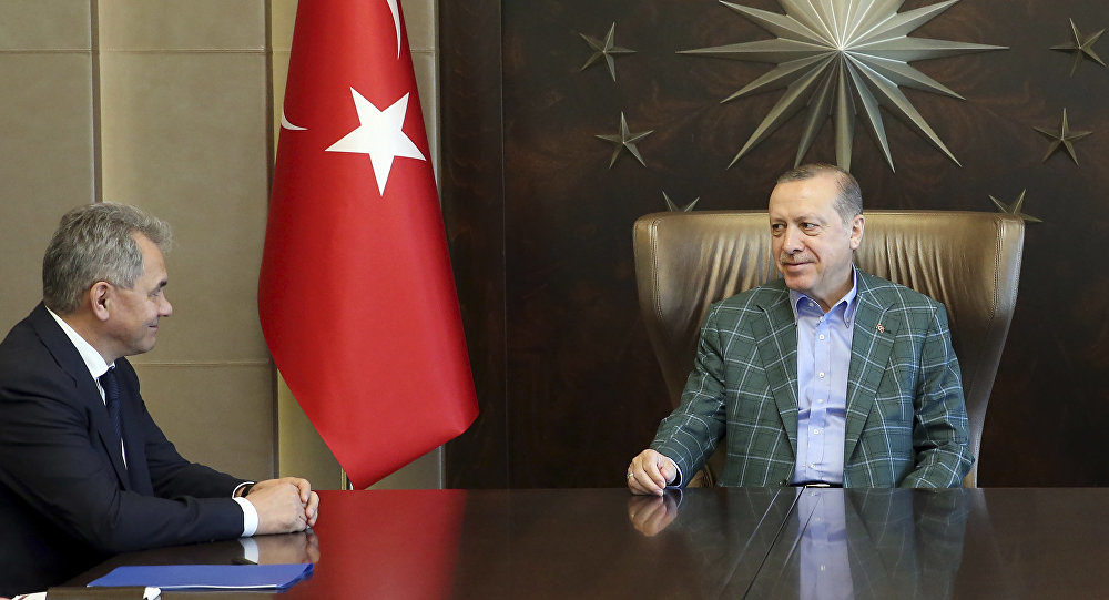 Click to enlarge Sergei Shoigu and Recep Tayyip Erdogan
