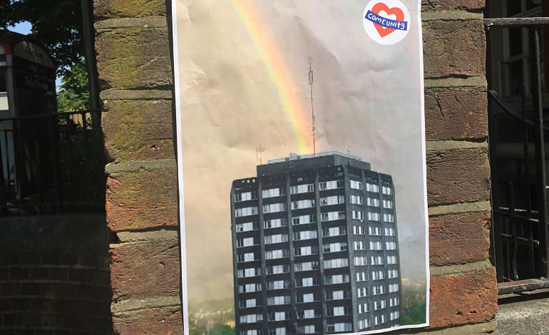 Click to enlarge grenfell tower fire poster