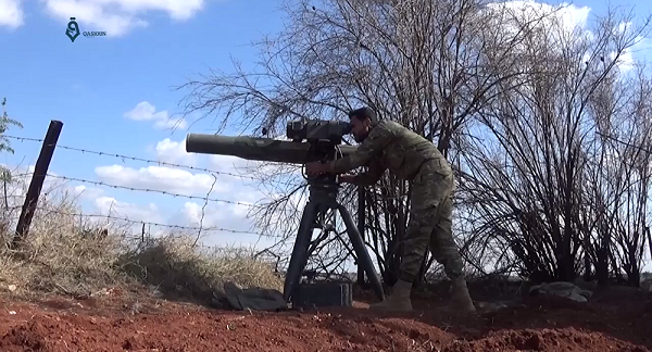 militany firing TOW missile