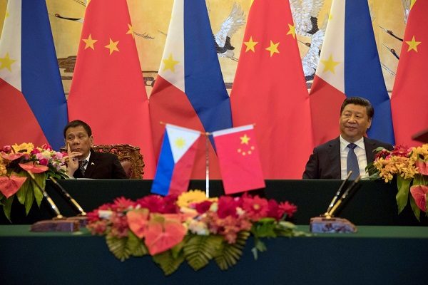 Rodrigo Duterte and Xi Jinping