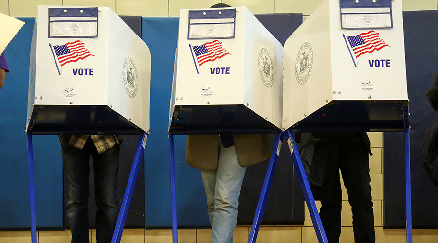US voting booths