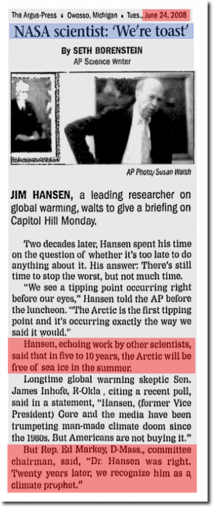 Jim Hansen global warming