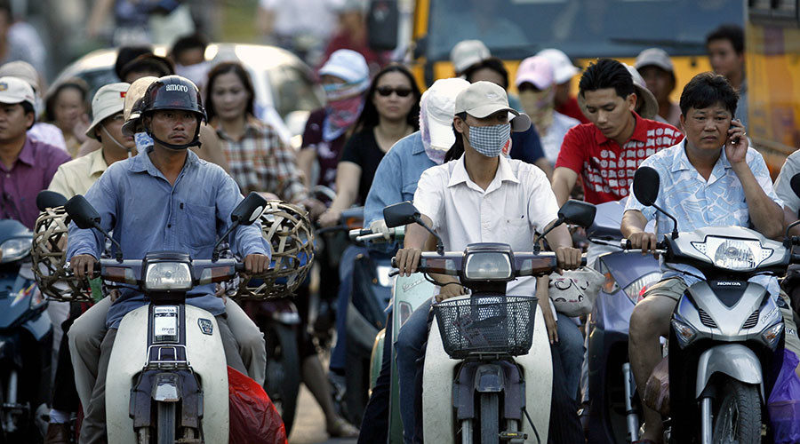 motorbikes in Hanoi