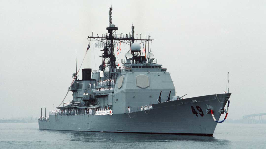 Click to enlarge The USS Vincennes