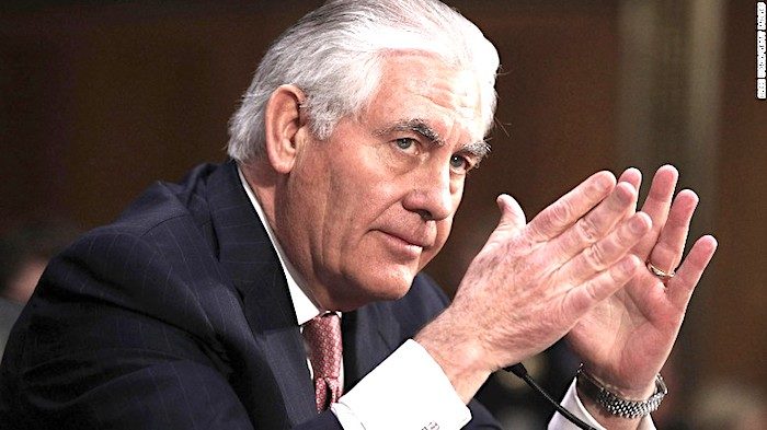 Click to enlarge Tillerson