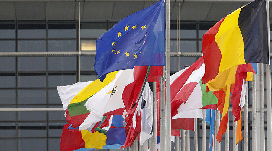 EU flags