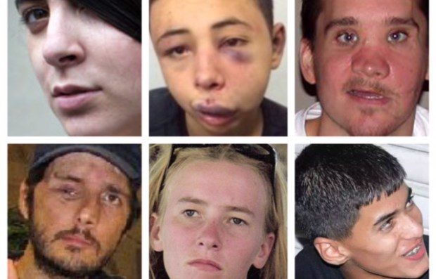 Click to enlarge Emily Henoschowitz, Tariq Abukhdair, Brian Avery, Tristan Anderson, Rachel Corrie, Orwah Hammad.