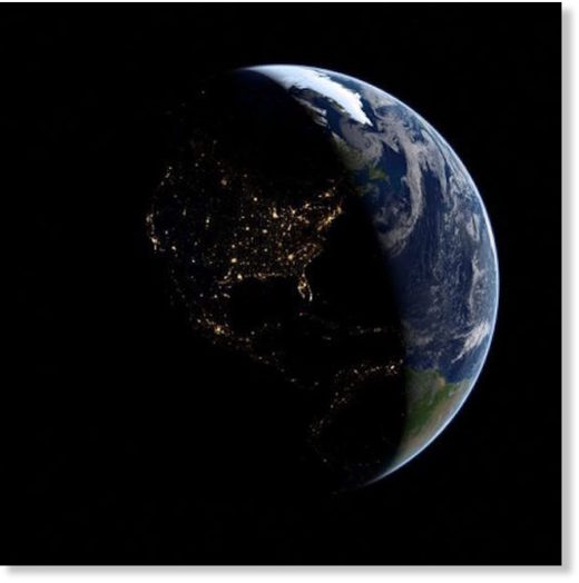 Click to enlarge World at night