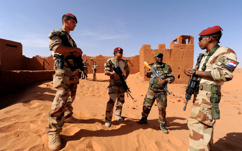 French soldiers stationed in Niger