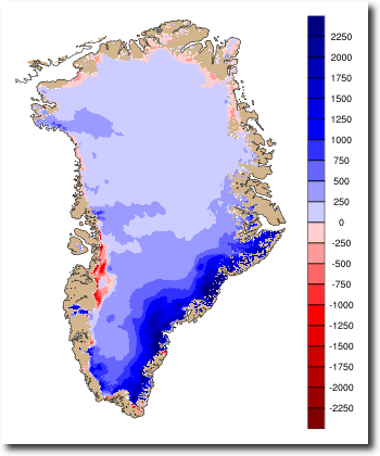 greenland gains surface ice july 2017