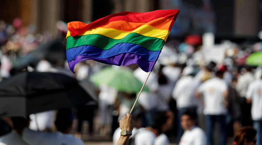Click to enlarge rainbow gay flag