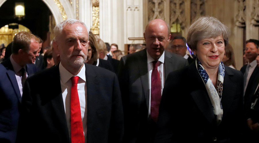 Theresa May and Jeremy Corbyn