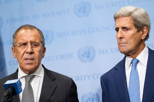 Sergey Lavrov and John Kerry